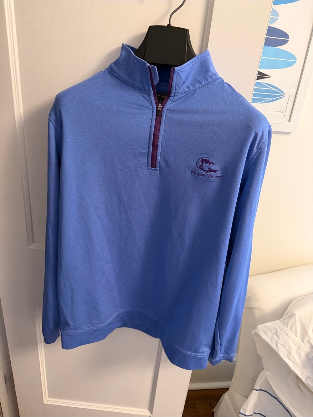 Peter Millar Men’s Quarter-Zip Ocean Forest